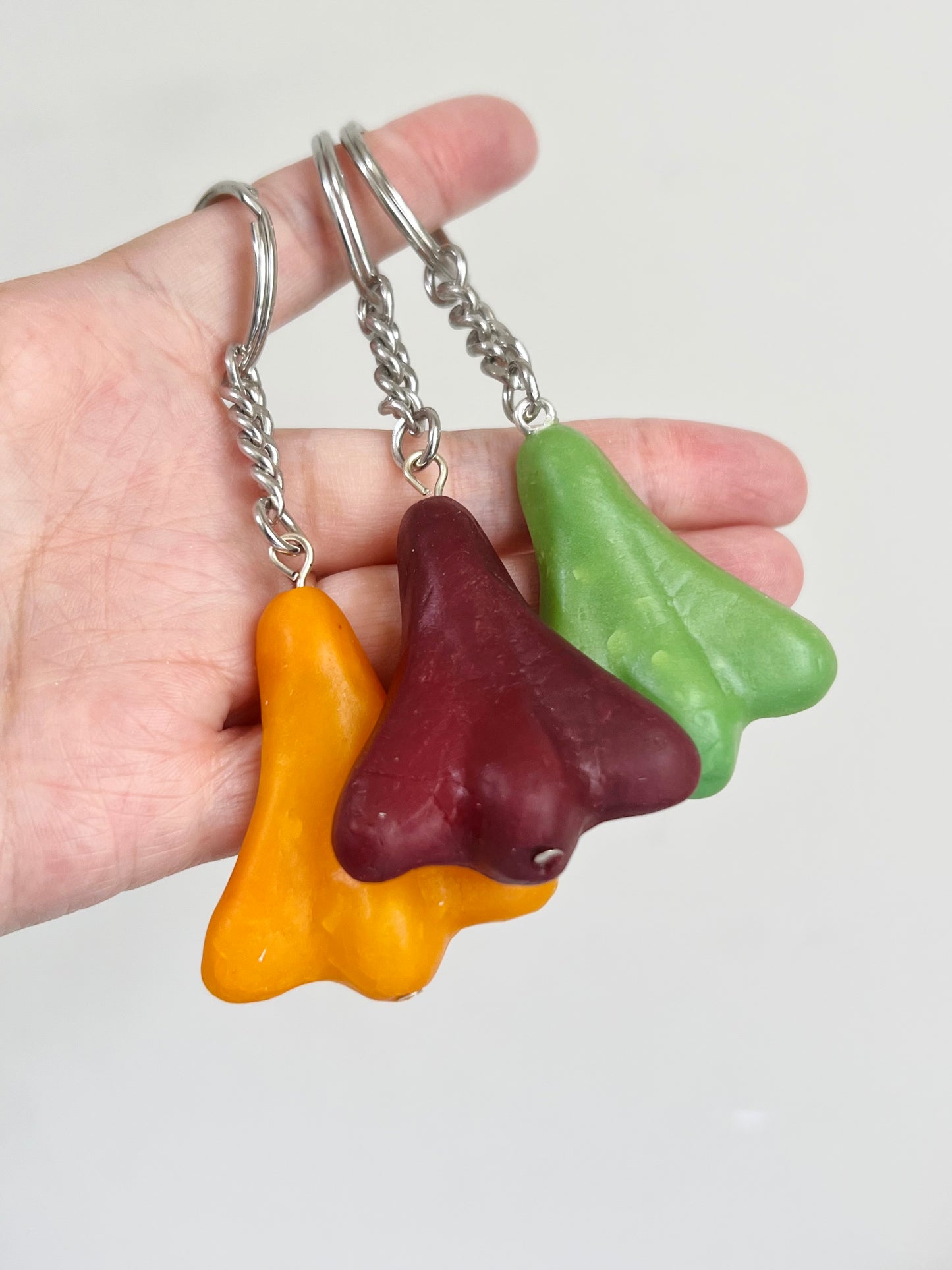 Jetplane lollies keychain | Handmade from polymer clay