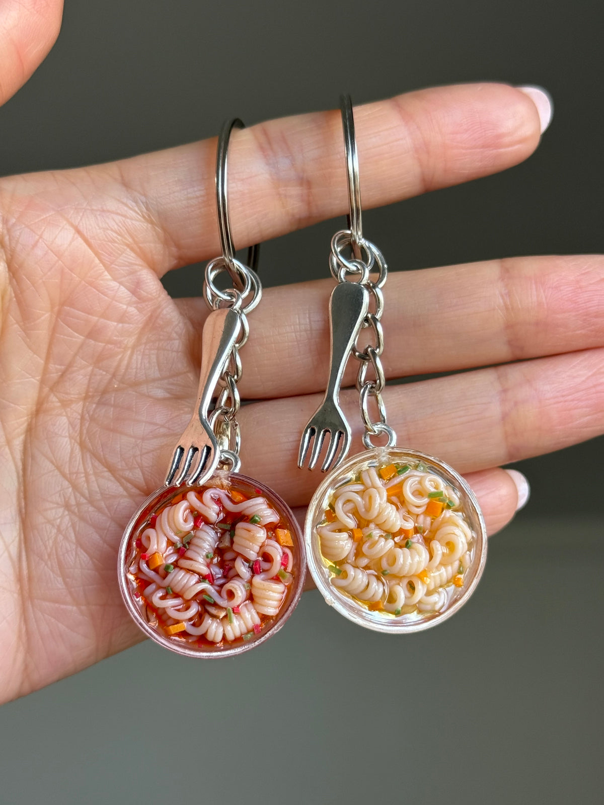 Instant Ramen keychain | Handmade from polymer clay