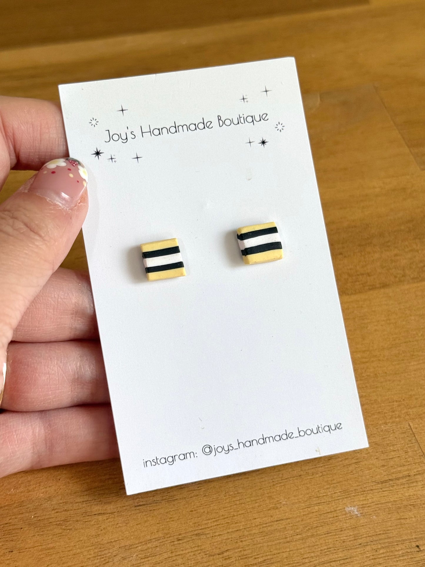 Liquorice Alsorts Stud Earrings (Seconds)