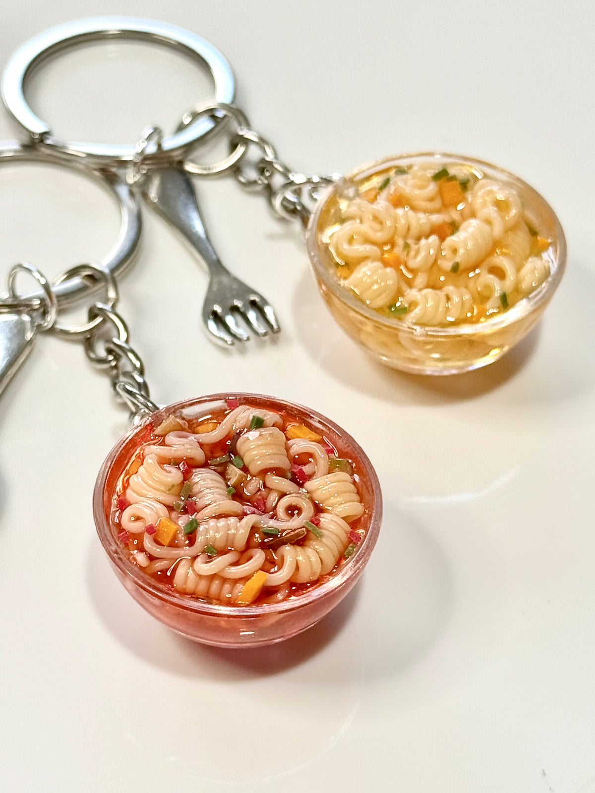 Instant Ramen keychain | Handmade from polymer clay