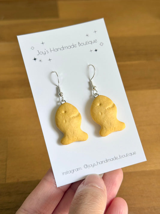 Fish Cracker Earrings| Handmade from Polymer Clay