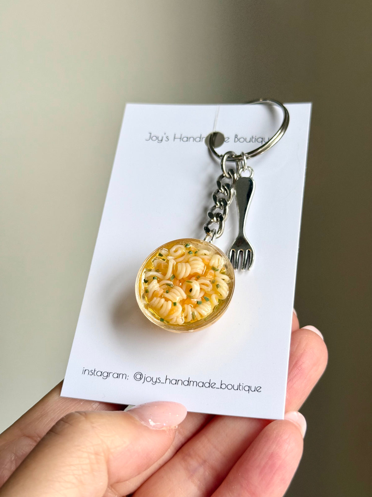 Instant Ramen keychain | Handmade from polymer clay