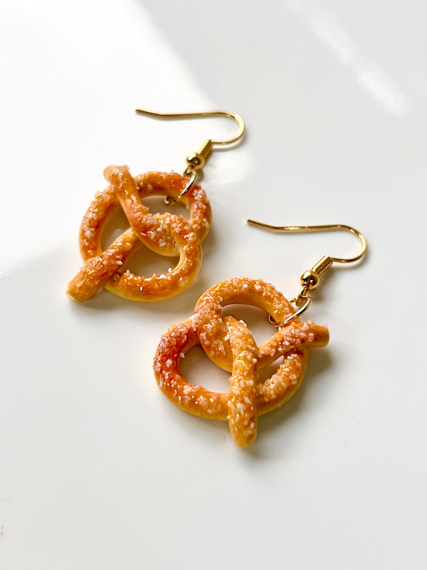 Salted Pretzel Earrings | Handmade from Polymer Clay