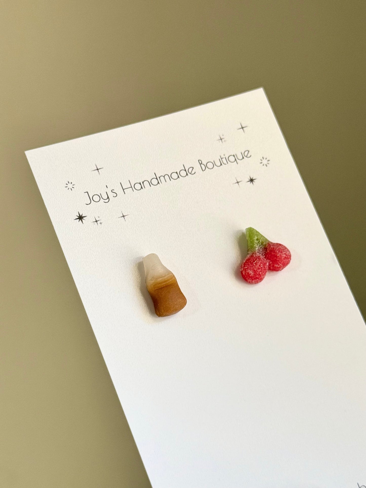 Gummy Candy Earrings  |Handmade from Polymer Clay and