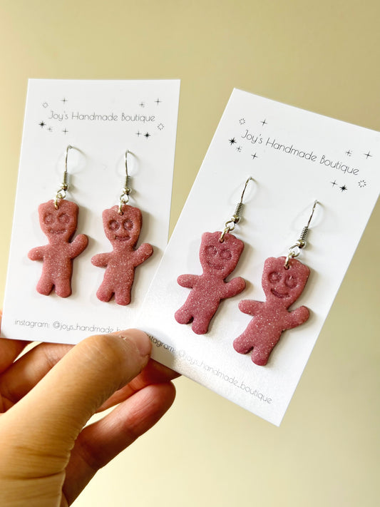 Sour Candy Character Earrings | Handmade from polymer clay