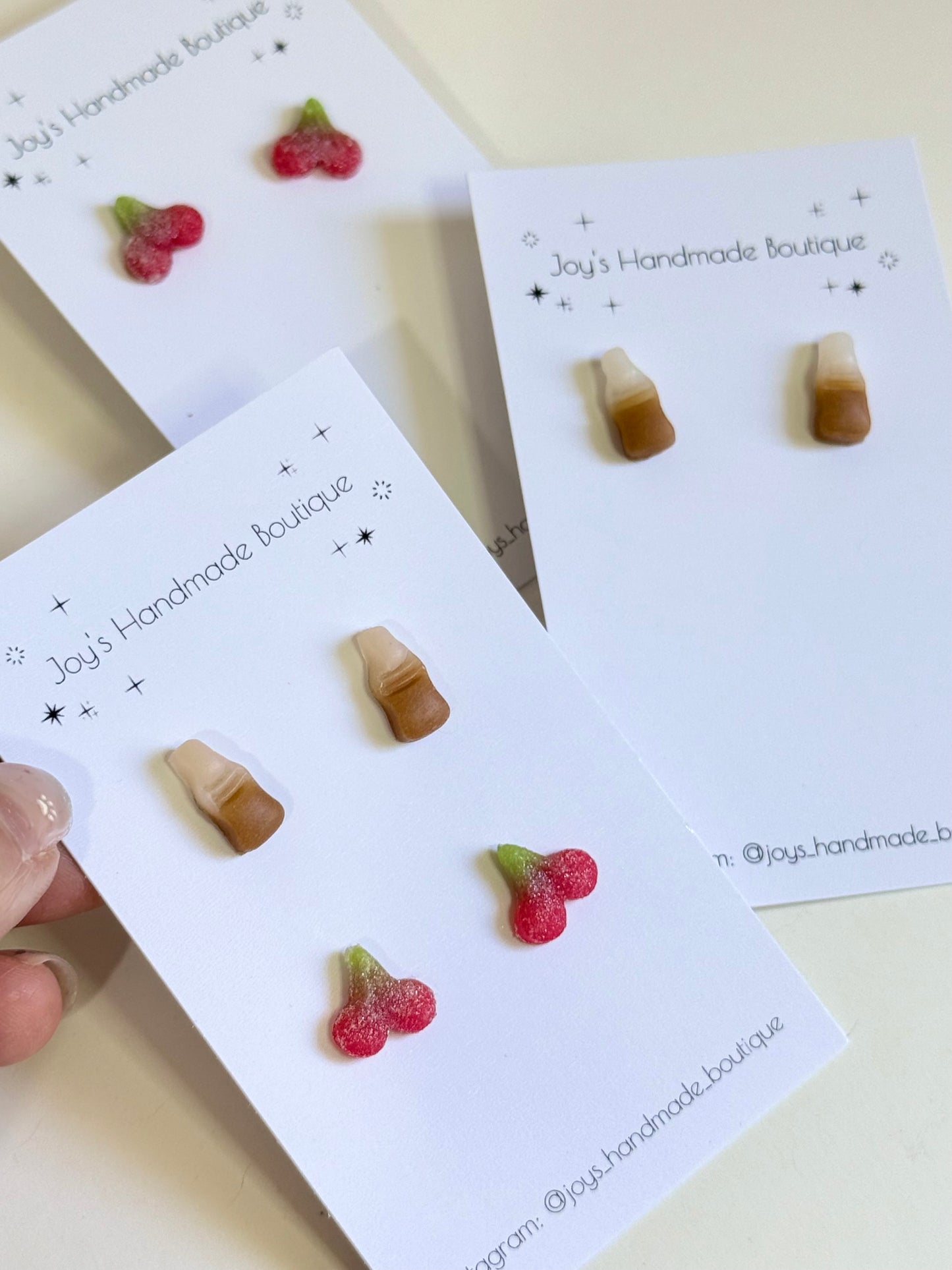 Gummy Candy Earrings  |Handmade from Polymer Clay and