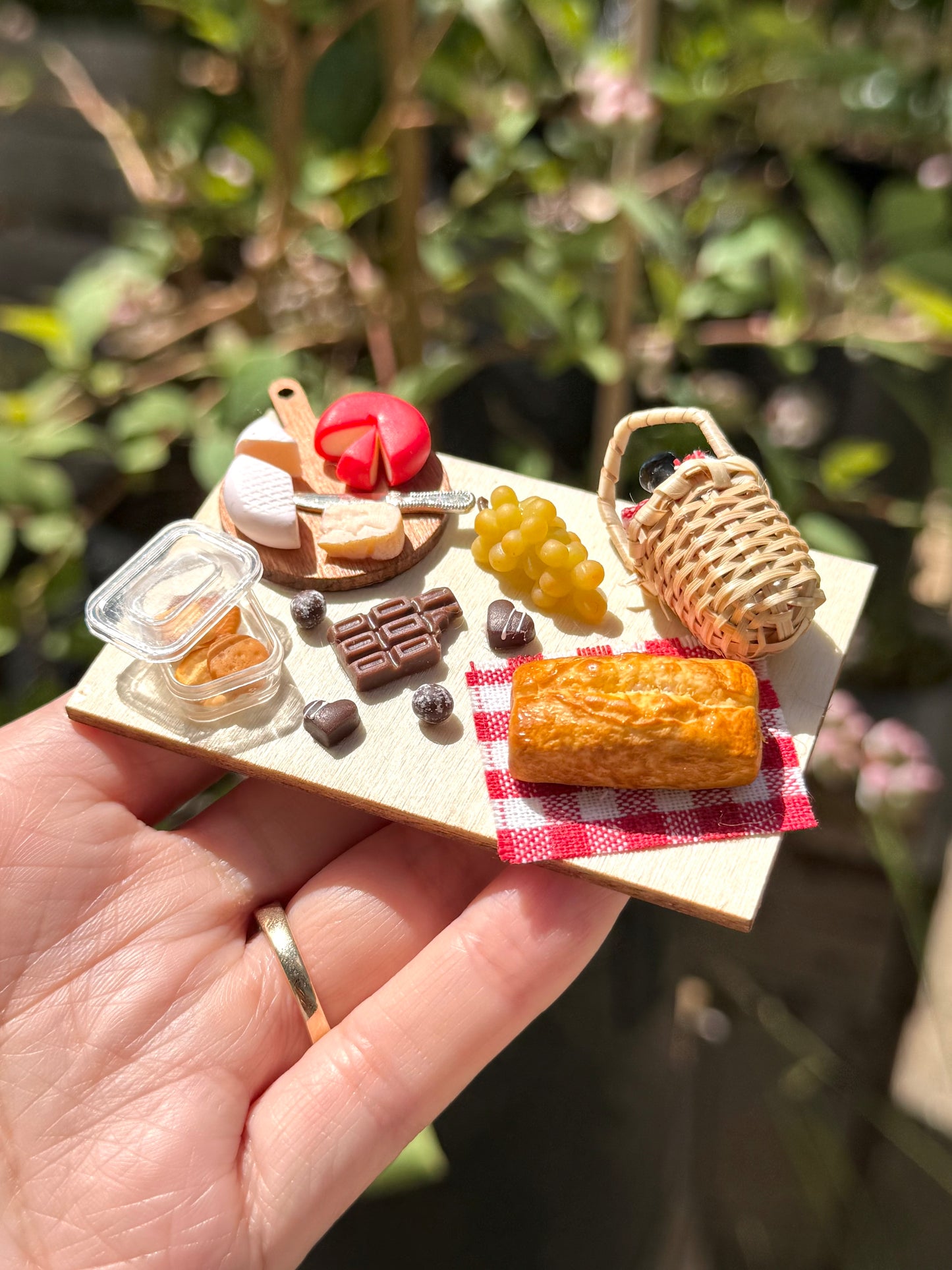 Picnic Board- (miniature) | Handmade from polymer clay