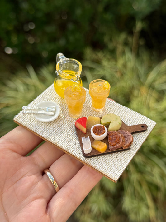 Cheese Board (Design 1) (miniature) | Handmade from polymer clay