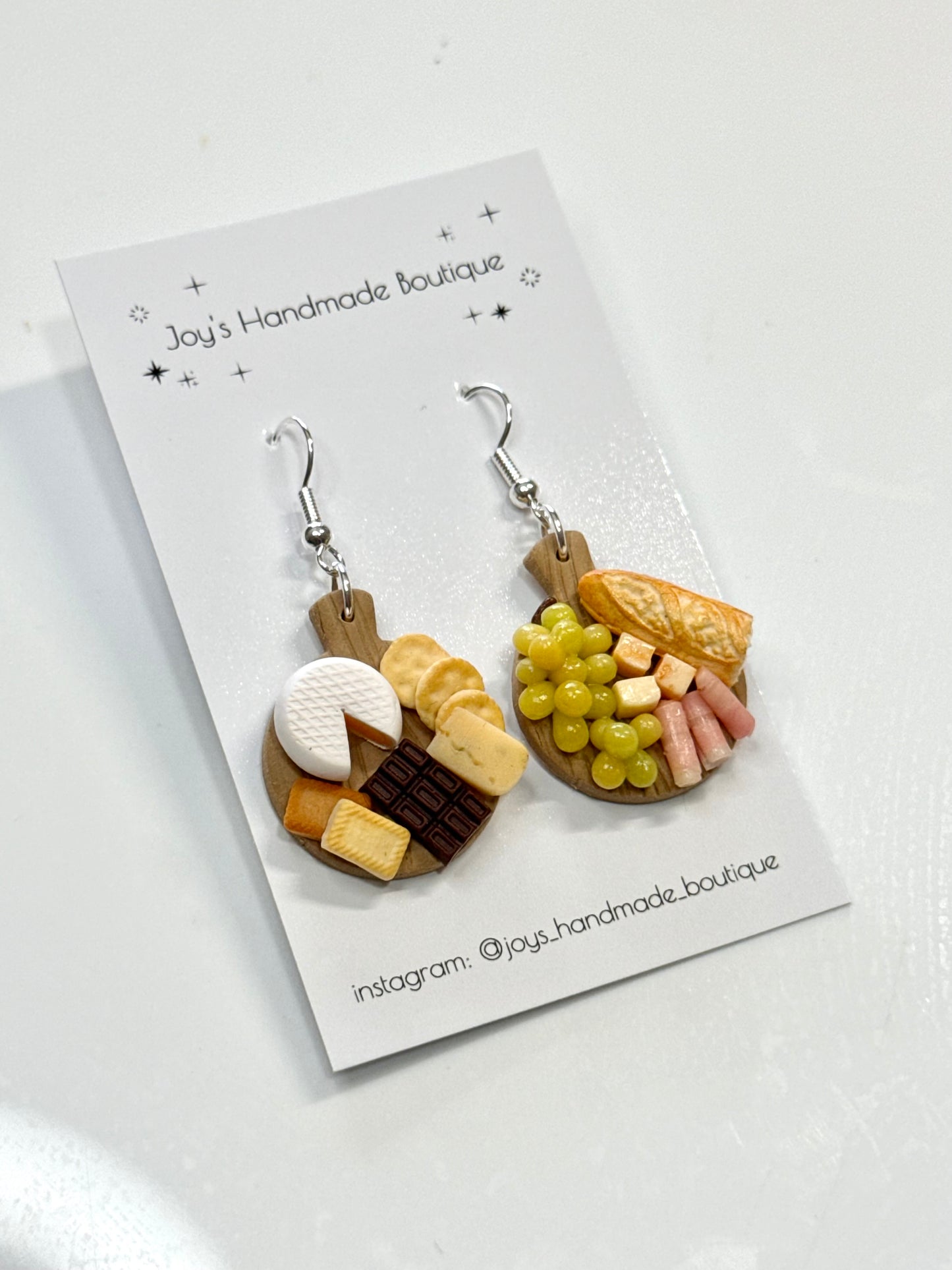 * Cheeseboard Earrings (Design 12) | Handmade from Polymer Clay (Copy)