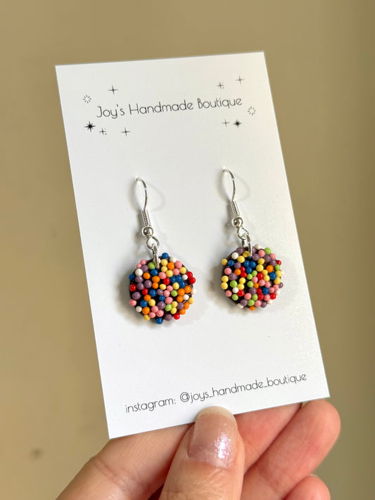 Chocolate Sprinkles earrings | Handmade from polymer clay