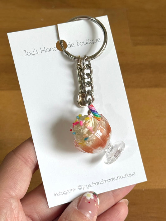Ice cream sundae keychain (SALE)