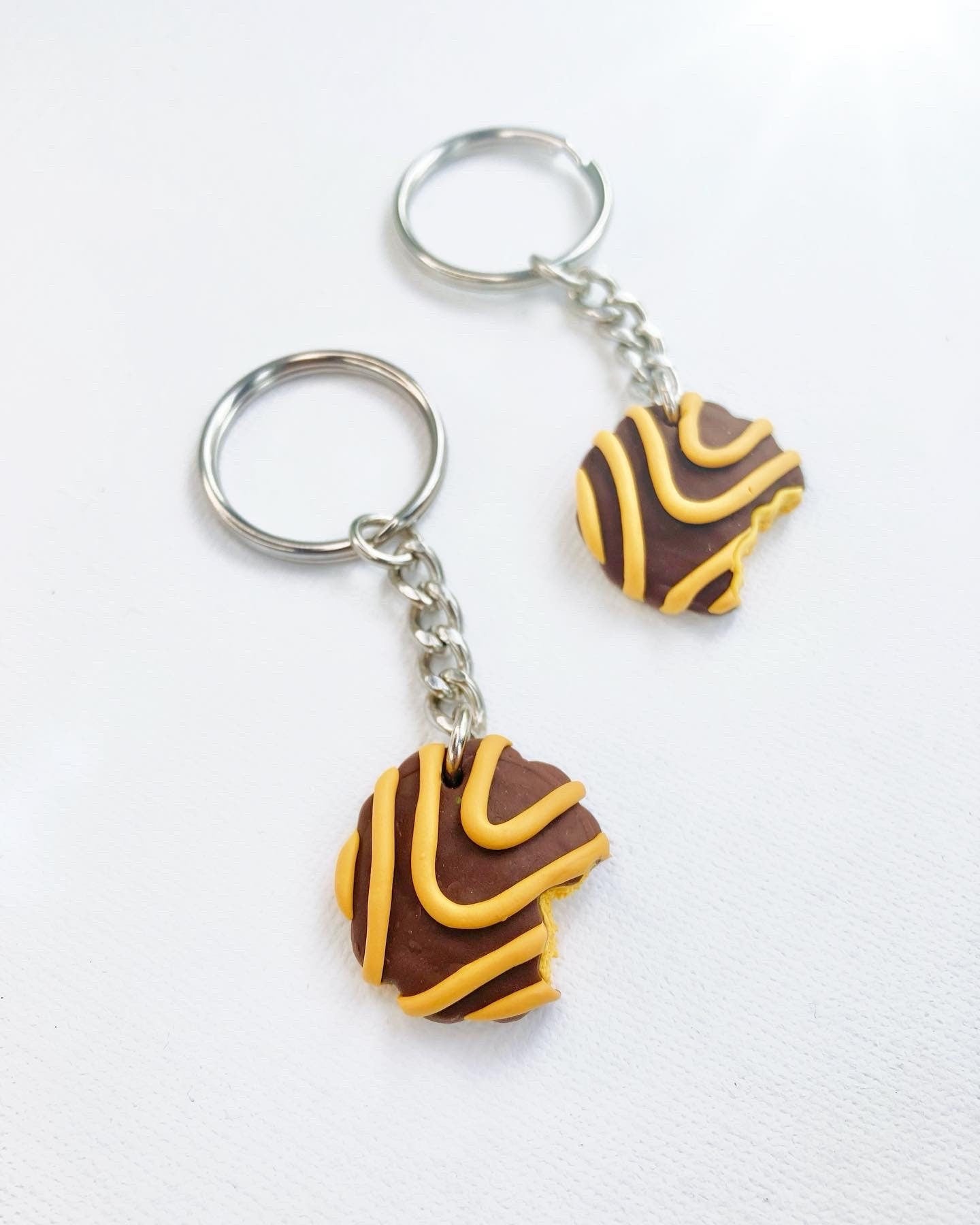 Squiggles keychain  | Handmade from Polymer Clay