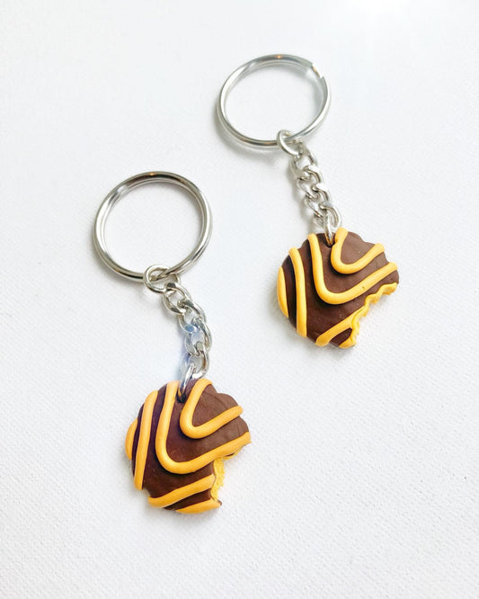 Squiggles keychain  | Handmade from Polymer Clay