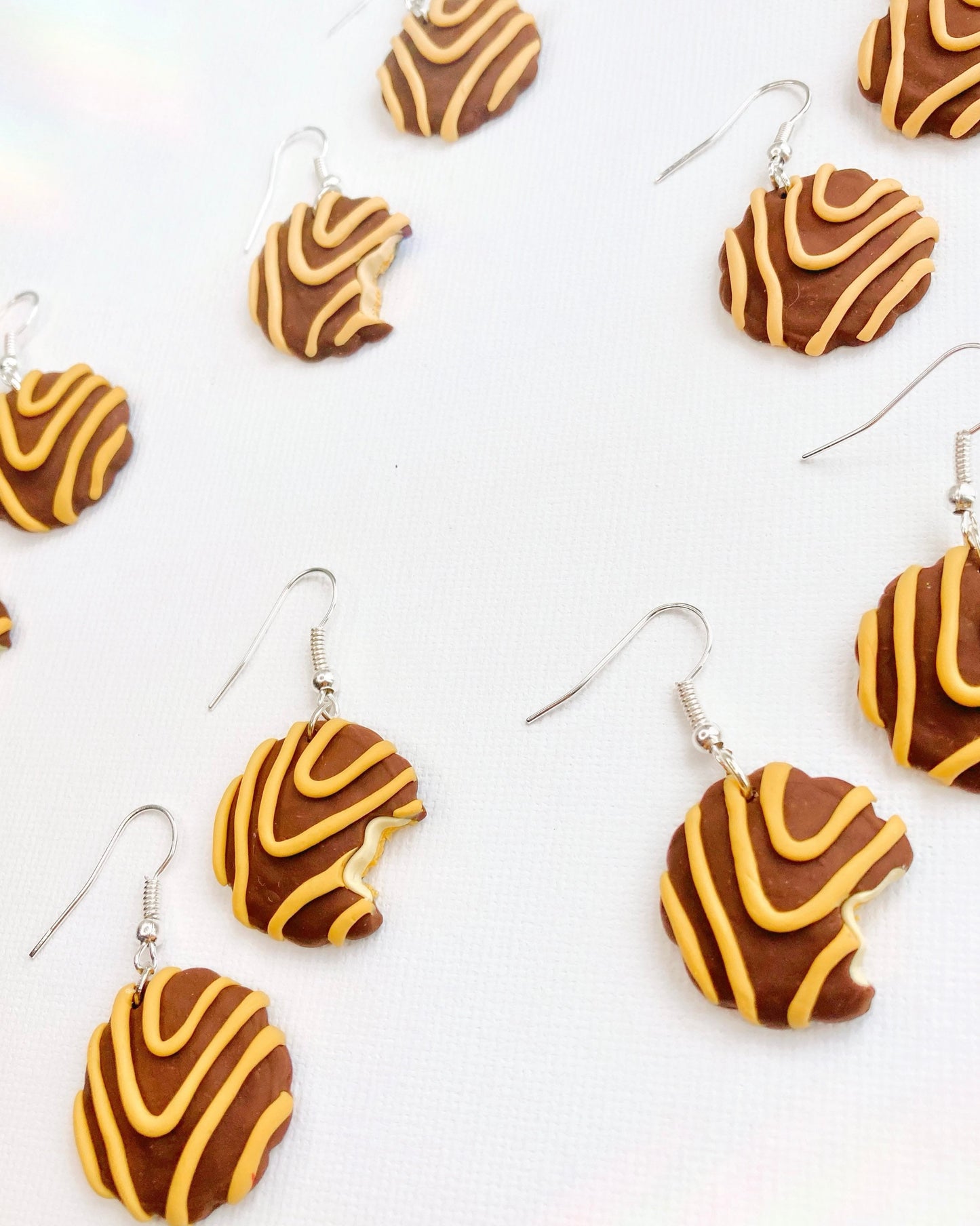 Squiggles Cookies Inspired Earrings | Handmade from Polymer Clay