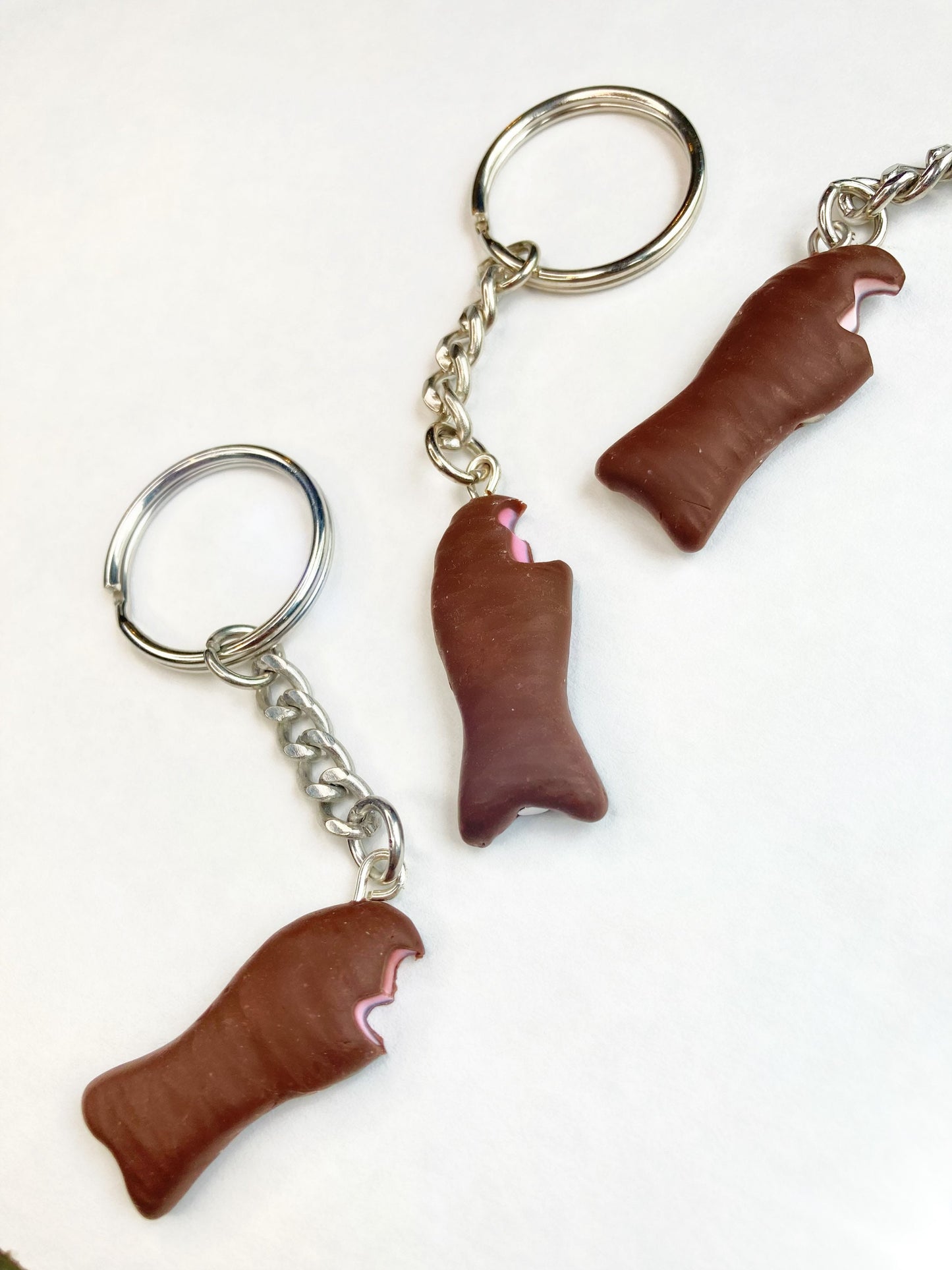 Chocolate fish keychain | Handmade from polymer clay