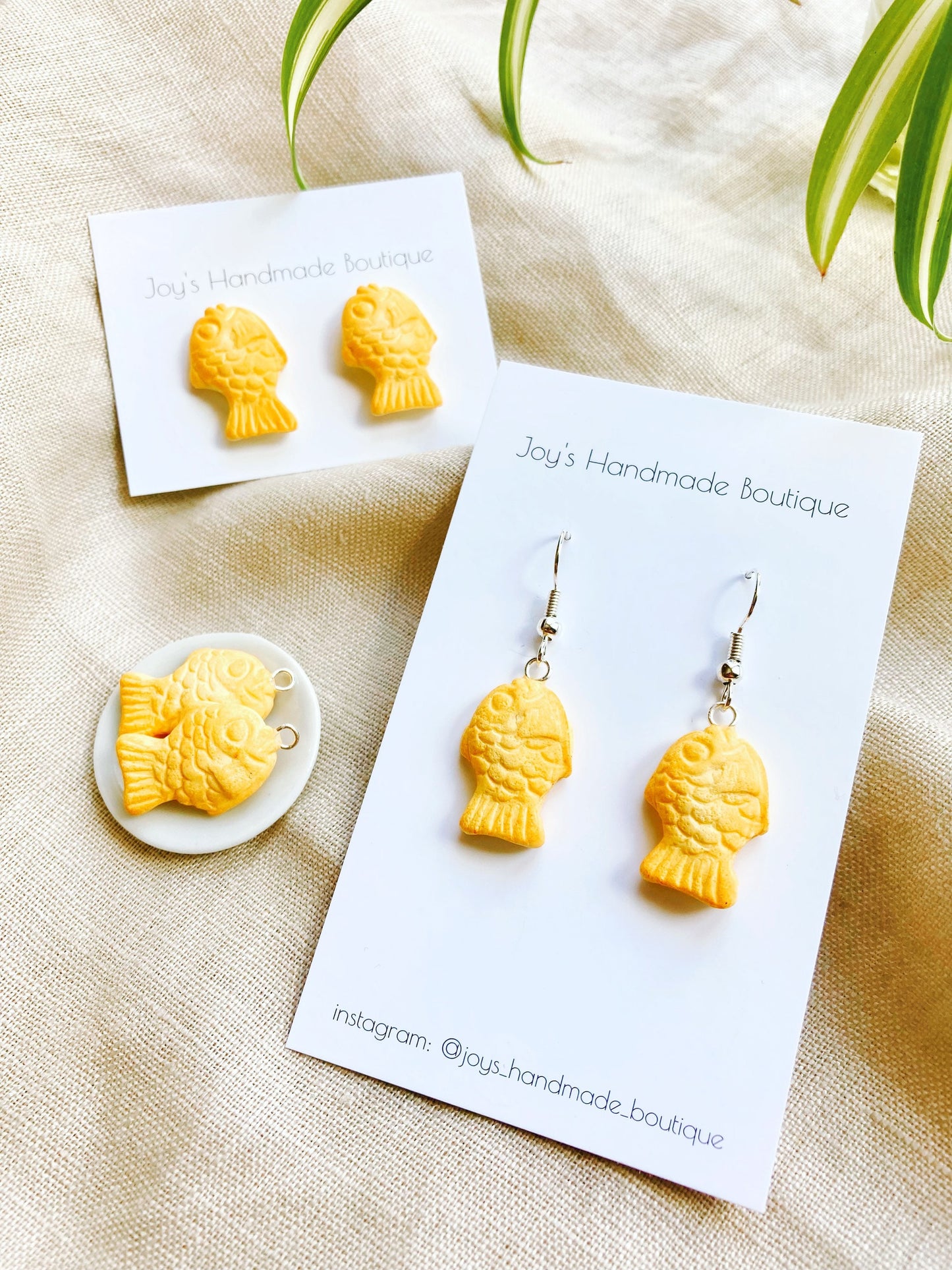 Taiyaki Earrings | Handmade from Polymer Clay