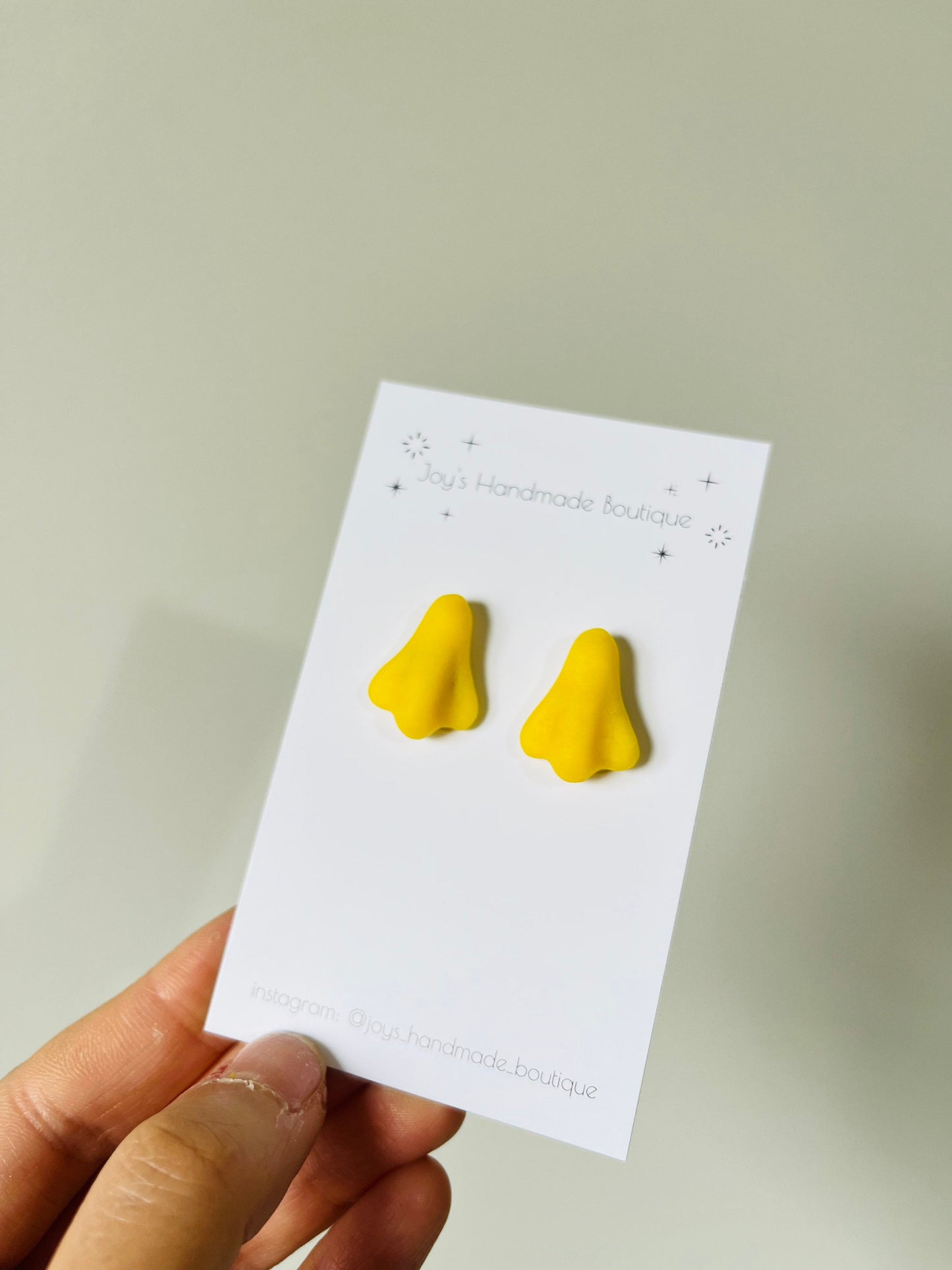 Jetplane Stud Earrings | Handmade from polymer clay